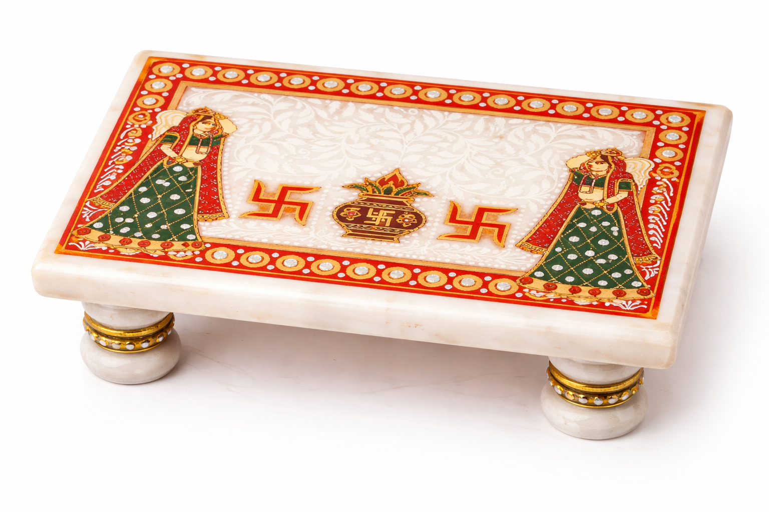 Marble Chowki 6"x4"