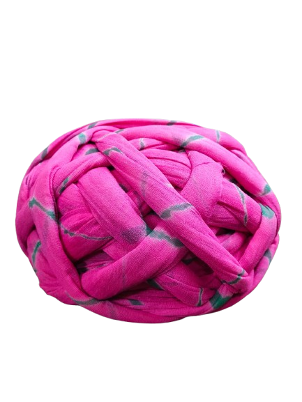 Traditional Pink Pagdi Turban with Striped Pattern, Cotton Fabric