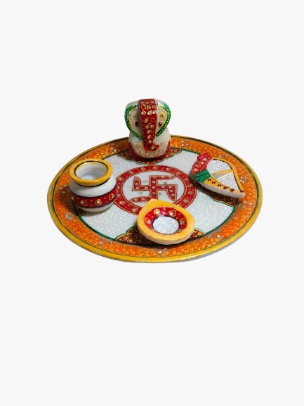 Marble Pooja Thali